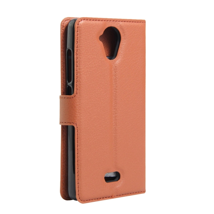 For Wiko U Feel Lite Litchi Texture Horizontal Flip Leather Case with Holder & Card Slots & Wallet