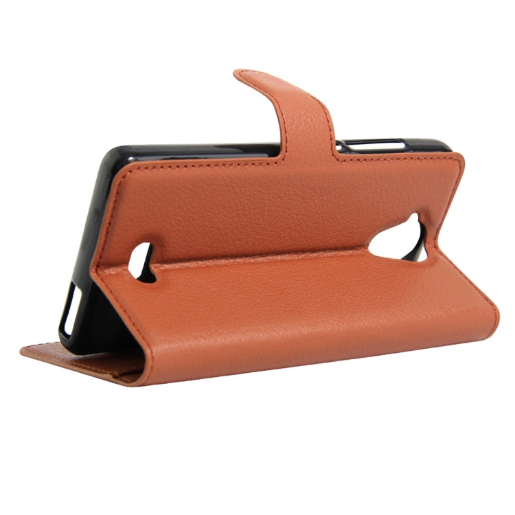 For Wiko U Feel Lite Litchi Texture Horizontal Flip Leather Case with Holder & Card Slots & Wallet