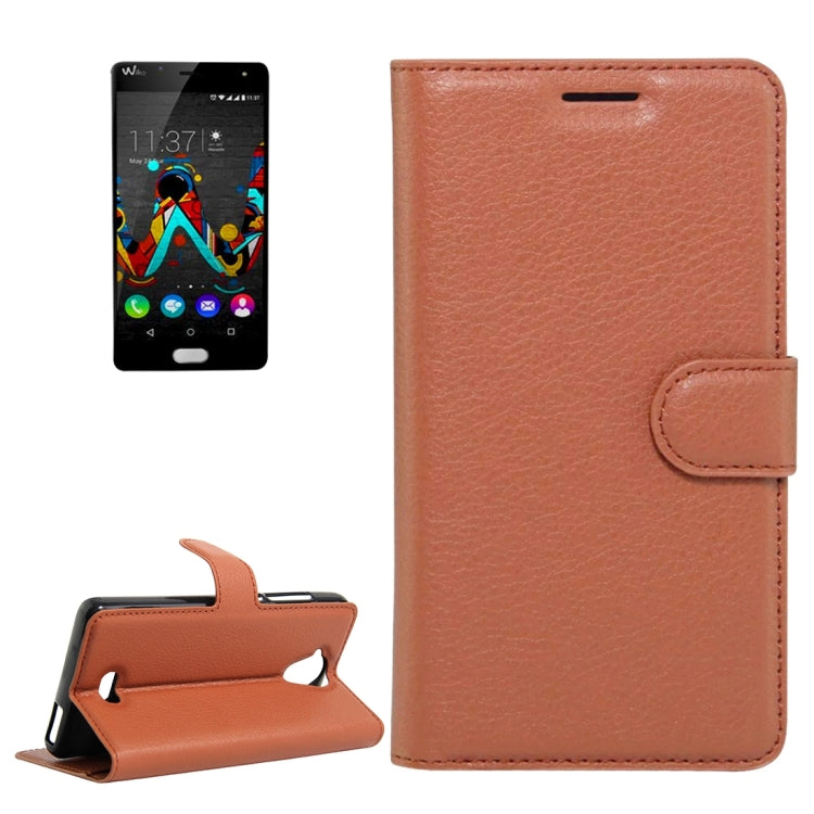 For Wiko U Feel Lite Litchi Texture Horizontal Flip Leather Case with Holder & Card Slots & Wallet
