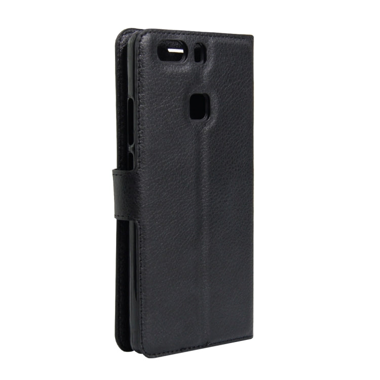 For Huawei P9 Plus Litchi Texture Horizontal Flip Leather Case with Holder & Card Slots & Wallet