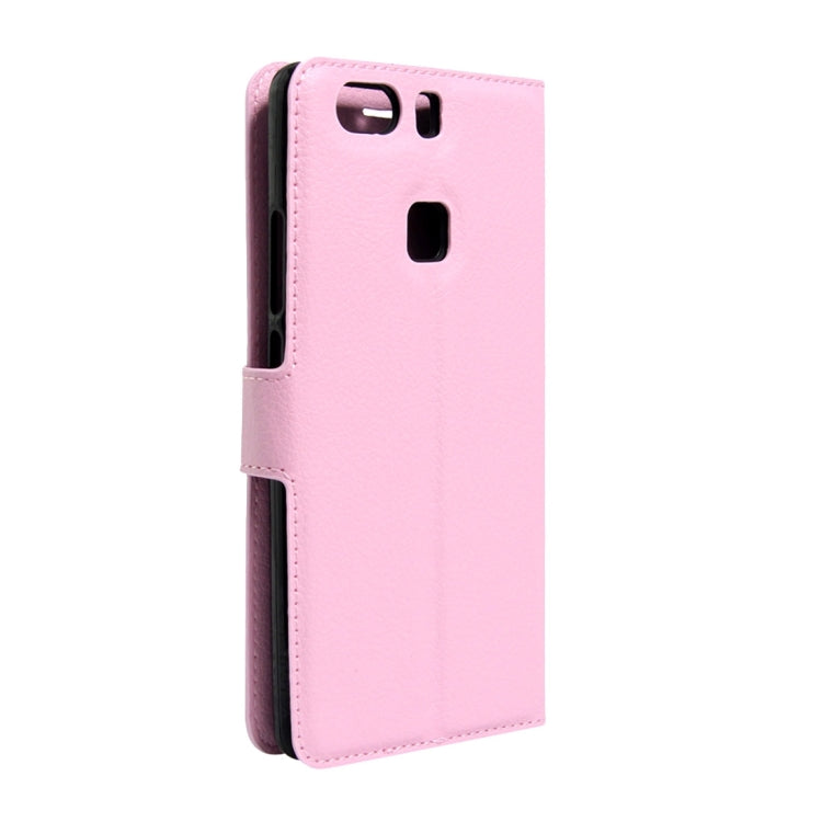 For Huawei P9 Plus Litchi Texture Horizontal Flip Leather Case with Holder & Card Slots & Wallet