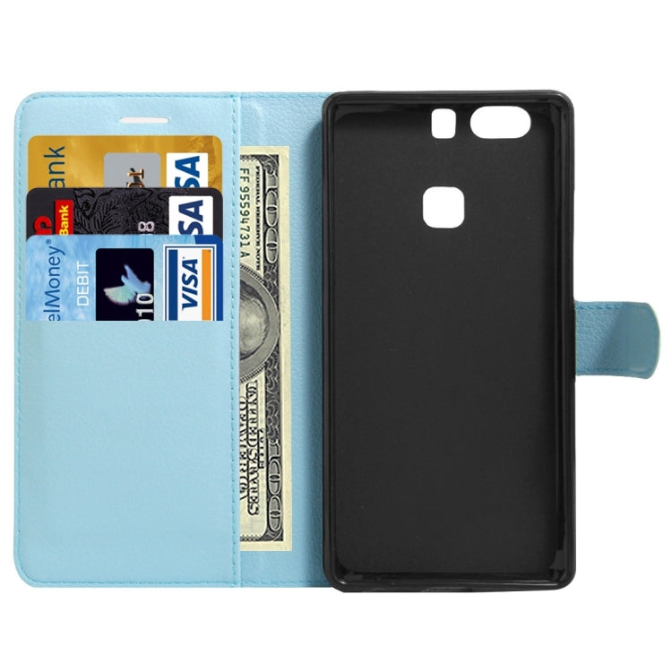 For Huawei P9 Plus Litchi Texture Horizontal Flip Leather Case with Holder & Card Slots & Wallet