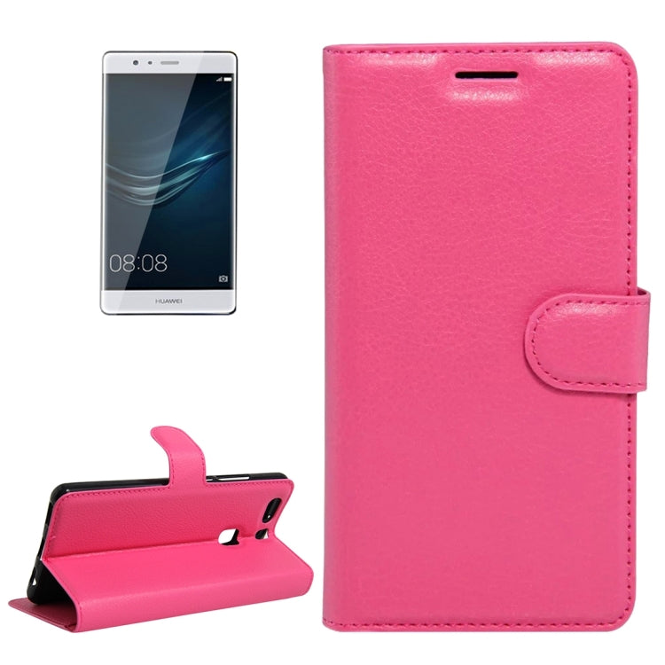 For Huawei P9 Plus Litchi Texture Horizontal Flip Leather Case with Holder & Card Slots & Wallet