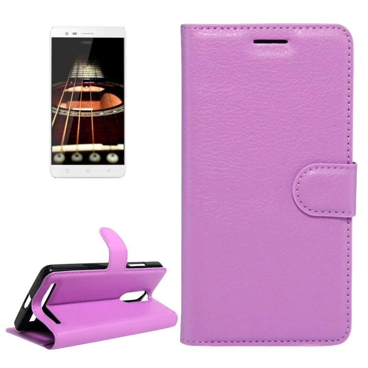 For Lenovo Lemon K5 Note Litchi Texture Horizontal Flip Leather Case with Holder & Card Slots & Wallet