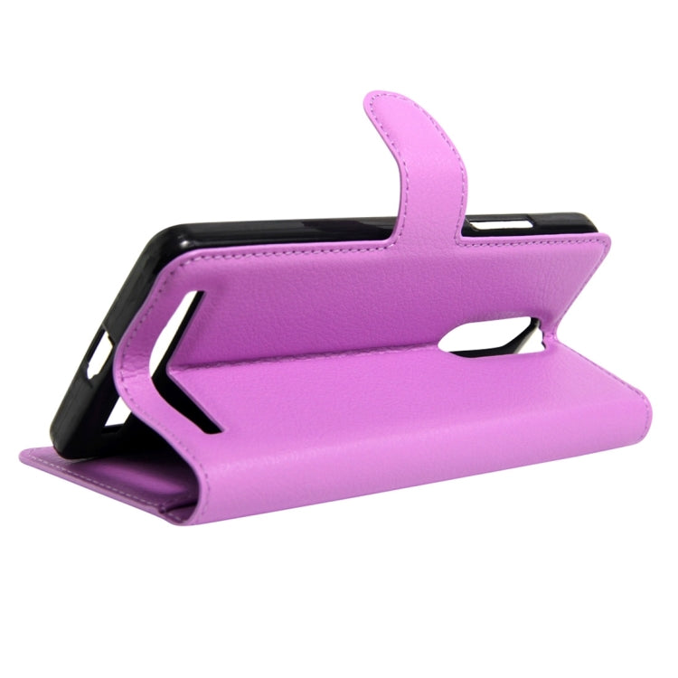 For Lenovo Lemon K5 Note Litchi Texture Horizontal Flip Leather Case with Holder & Card Slots & Wallet