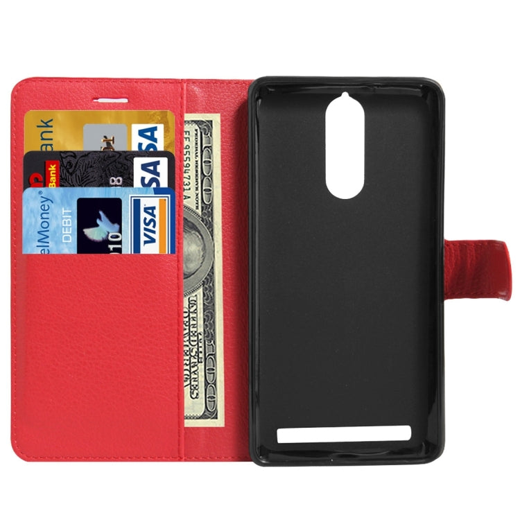 For Lenovo Lemon K5 Note Litchi Texture Horizontal Flip Leather Case with Holder & Card Slots & Wallet