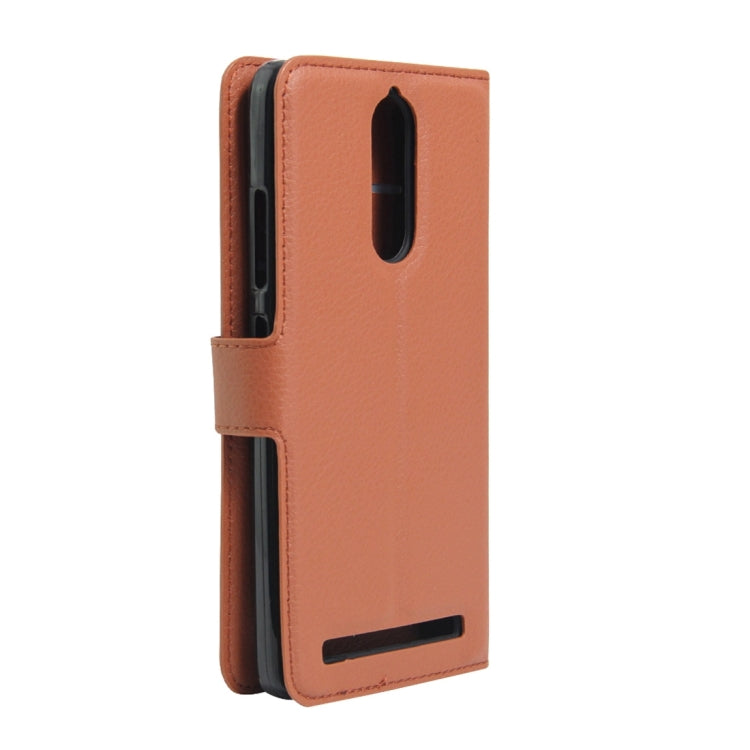 For Lenovo Lemon K5 Note Litchi Texture Horizontal Flip Leather Case with Holder & Card Slots & Wallet