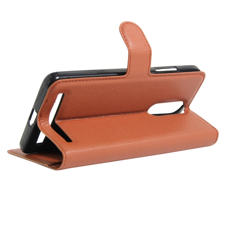 For Lenovo Lemon K5 Note Litchi Texture Horizontal Flip Leather Case with Holder & Card Slots & Wallet