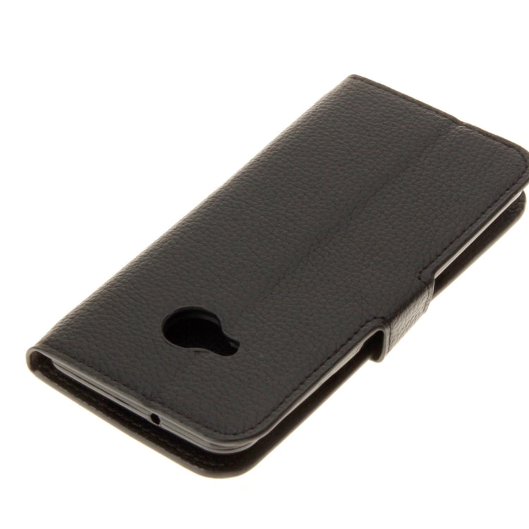 For HTC U Play Pure Colour Horizontal Flip Leather Case with Holder & Card Slots & Wallet(Black)