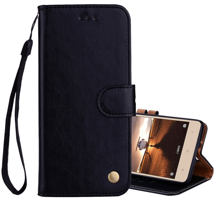For Xiaomi Redmi 3S Business Style Oil Wax Texture Horizontal Flip Leather Case with Holder & Card Slots & Wallet