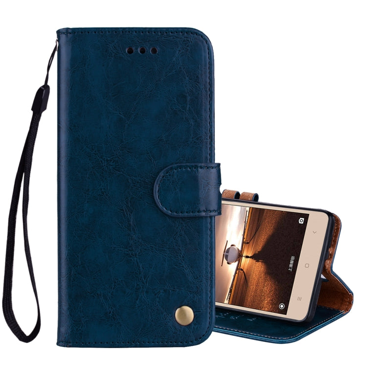 For Xiaomi Redmi 3S Business Style Oil Wax Texture Horizontal Flip Leather Case with Holder & Card Slots & Wallet