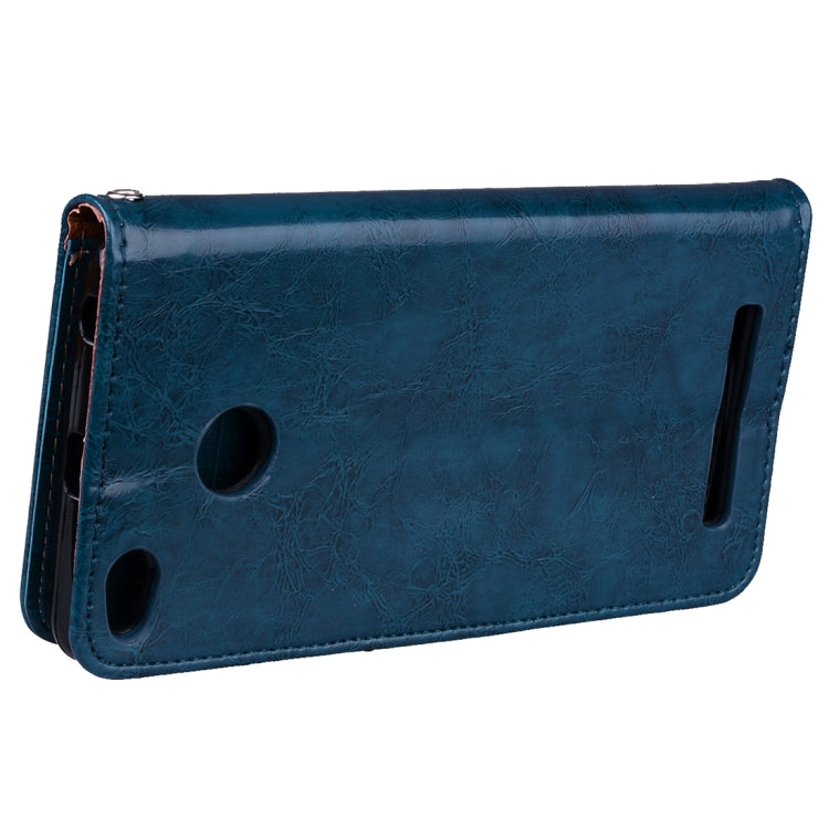 For Xiaomi Redmi 3S Business Style Oil Wax Texture Horizontal Flip Leather Case with Holder & Card Slots & Wallet