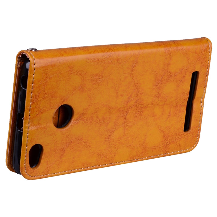 For Xiaomi Redmi 3S Business Style Oil Wax Texture Horizontal Flip Leather Case with Holder & Card Slots & Wallet