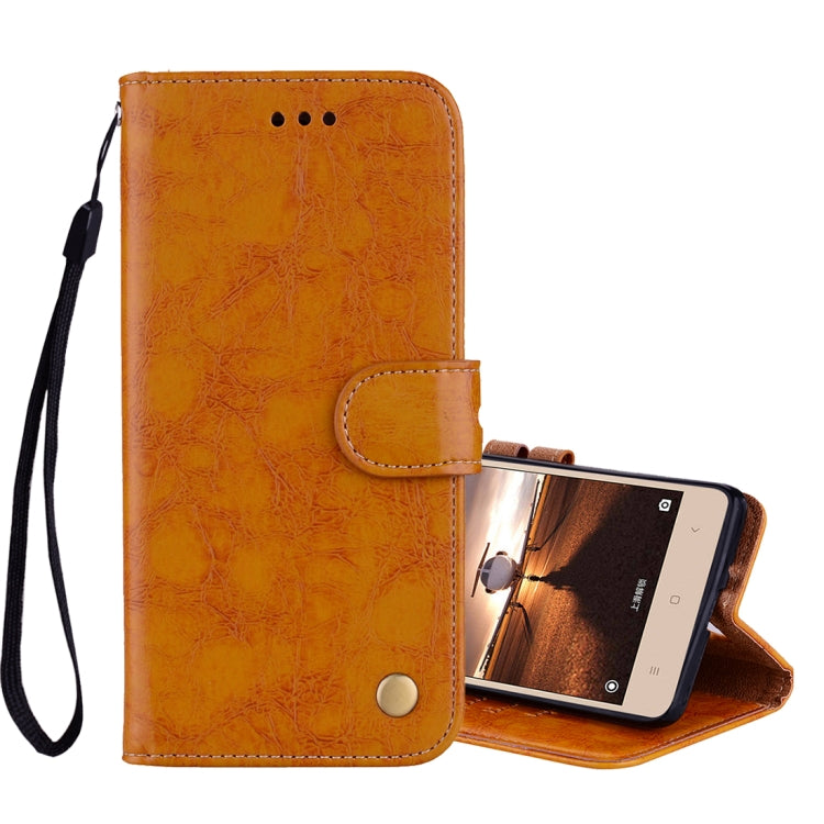 For Xiaomi Redmi 3S Business Style Oil Wax Texture Horizontal Flip Leather Case with Holder & Card Slots & Wallet