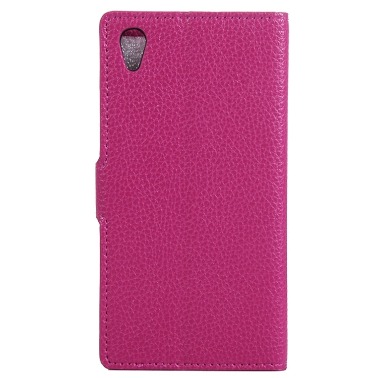 For Sony Xperia X Litchi Texture Horizontal Flip Leather Case with Holder & Card Slots & Wallet