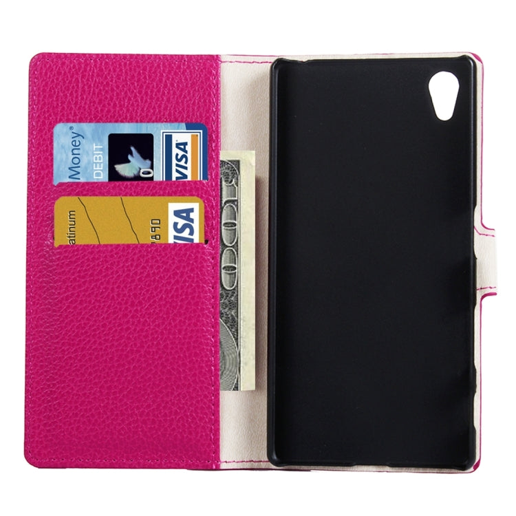 For Sony Xperia X Litchi Texture Horizontal Flip Leather Case with Holder & Card Slots & Wallet