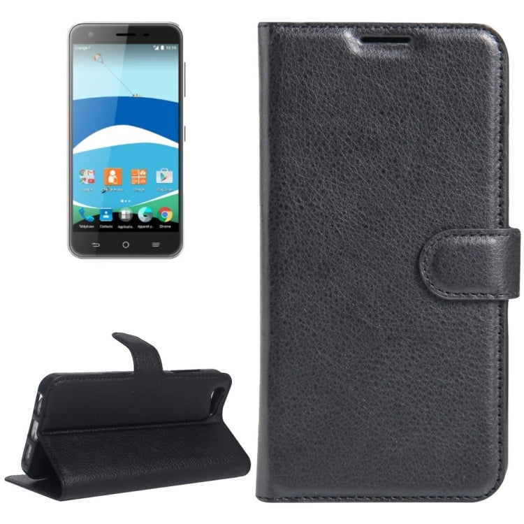 For Orange Dive 71 Litchi Texture Horizontal Flip Leather Case with Holder & Card Slots & Wallet