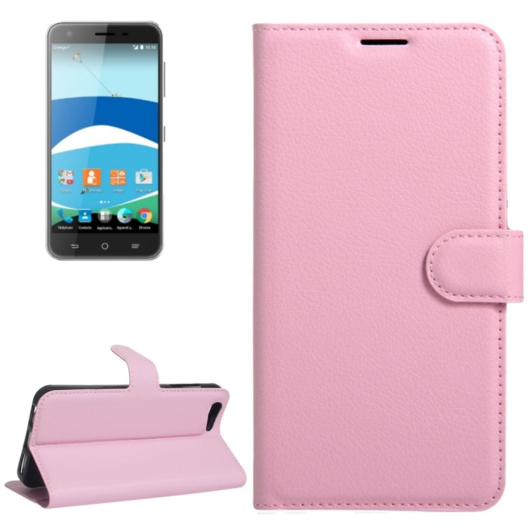 For Orange Dive 71 Litchi Texture Horizontal Flip Leather Case with Holder & Card Slots & Wallet