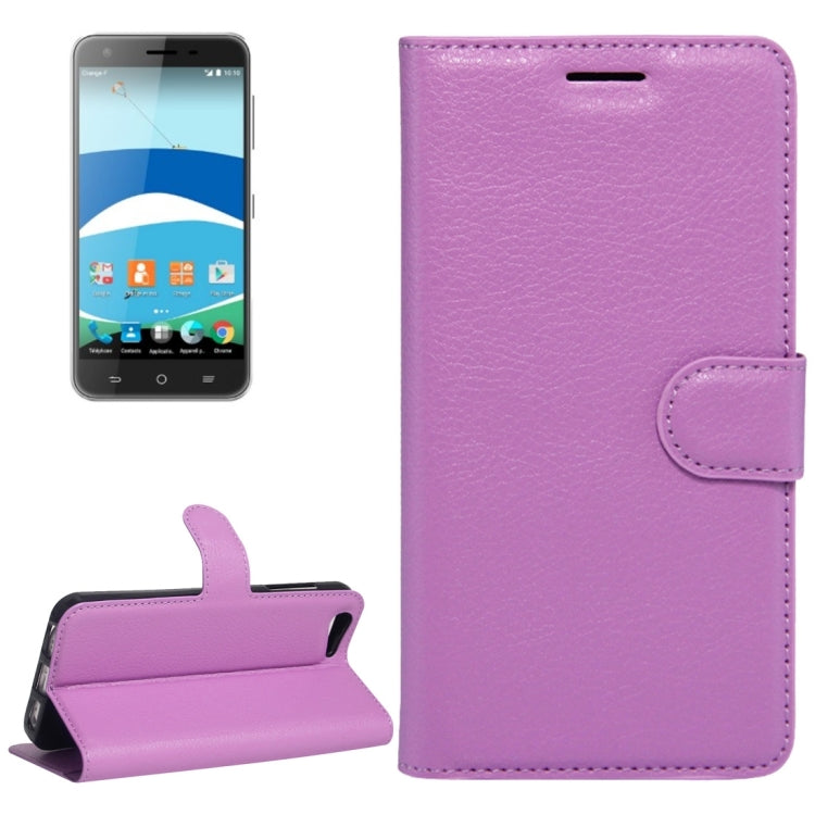 For Orange Dive 71 Litchi Texture Horizontal Flip Leather Case with Holder & Card Slots & Wallet
