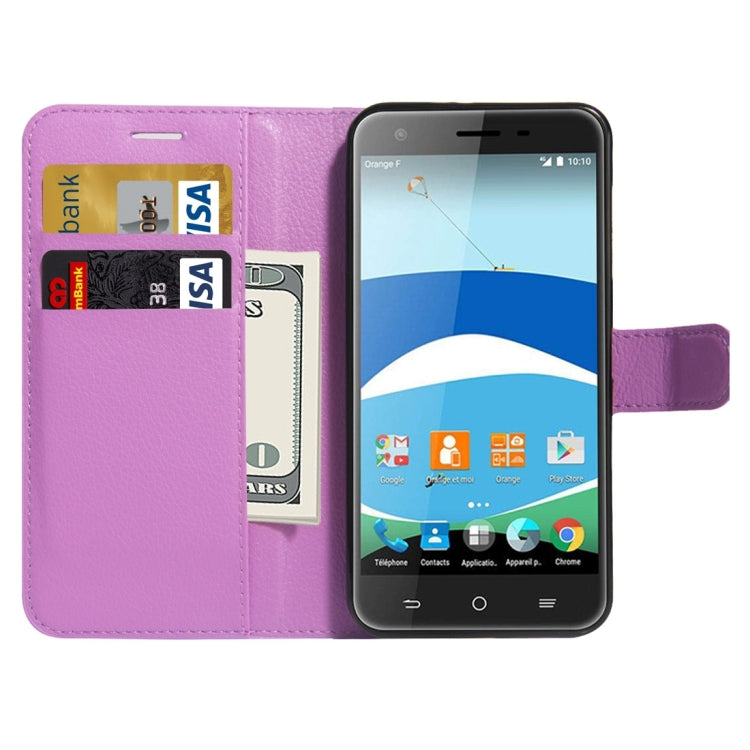 For Orange Dive 71 Litchi Texture Horizontal Flip Leather Case with Holder & Card Slots & Wallet