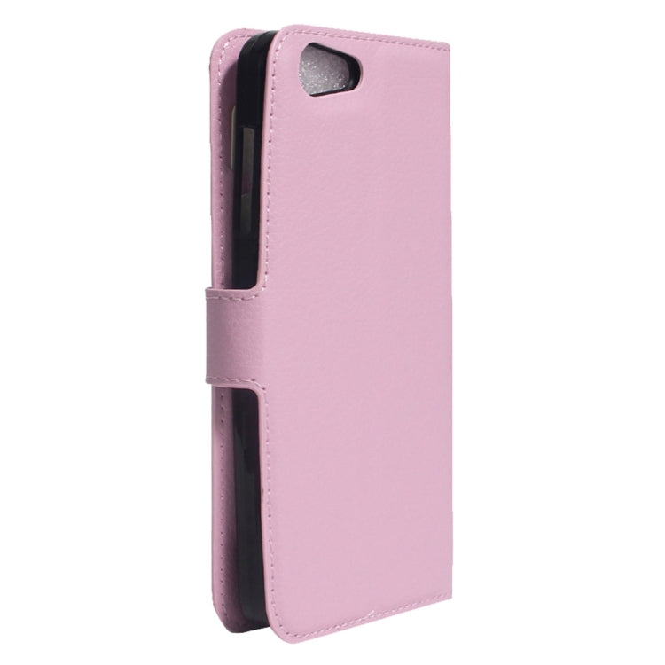 For ZTE Blade A506 Litchi Texture Horizontal Flip Leather Case with Holder & Card Slots & Wallet