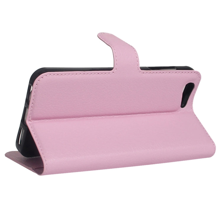 For ZTE Blade A506 Litchi Texture Horizontal Flip Leather Case with Holder & Card Slots & Wallet