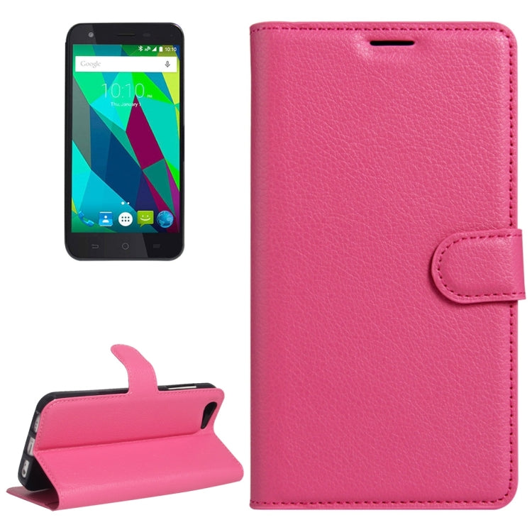 For ZTE Blade A506 Litchi Texture Horizontal Flip Leather Case with Holder & Card Slots & Wallet