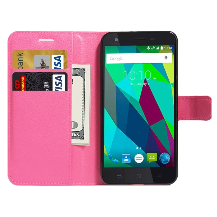 For ZTE Blade A506 Litchi Texture Horizontal Flip Leather Case with Holder & Card Slots & Wallet