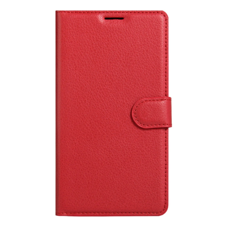 For ZTE Blade A506 Litchi Texture Horizontal Flip Leather Case with Holder & Card Slots & Wallet