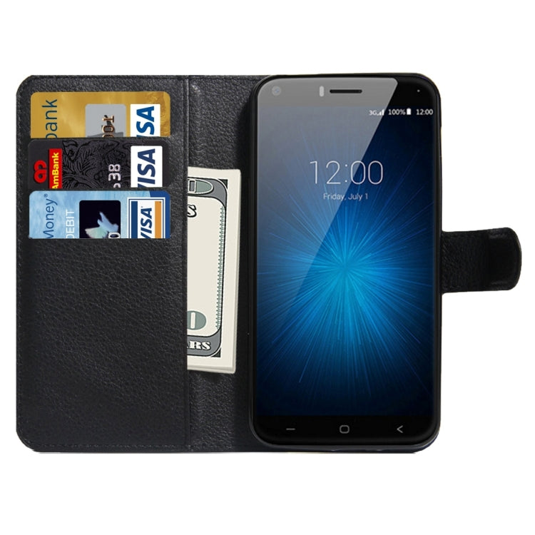 For UMI London Litchi Texture Horizontal Flip Leather Case with Holder & Card Slots & Wallet