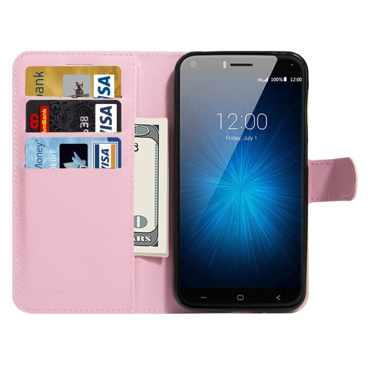 For UMI London Litchi Texture Horizontal Flip Leather Case with Holder & Card Slots & Wallet