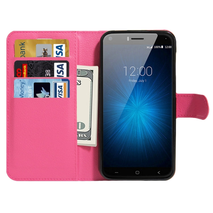 For UMI London Litchi Texture Horizontal Flip Leather Case with Holder & Card Slots & Wallet