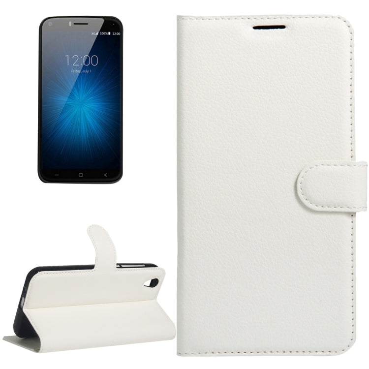 For UMI London Litchi Texture Horizontal Flip Leather Case with Holder & Card Slots & Wallet