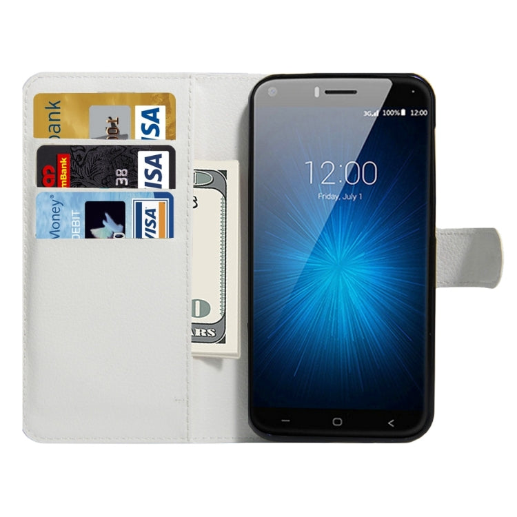 For UMI London Litchi Texture Horizontal Flip Leather Case with Holder & Card Slots & Wallet