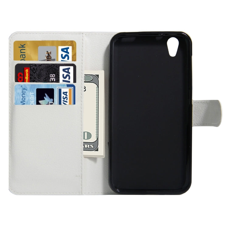 For UMI London Litchi Texture Horizontal Flip Leather Case with Holder & Card Slots & Wallet