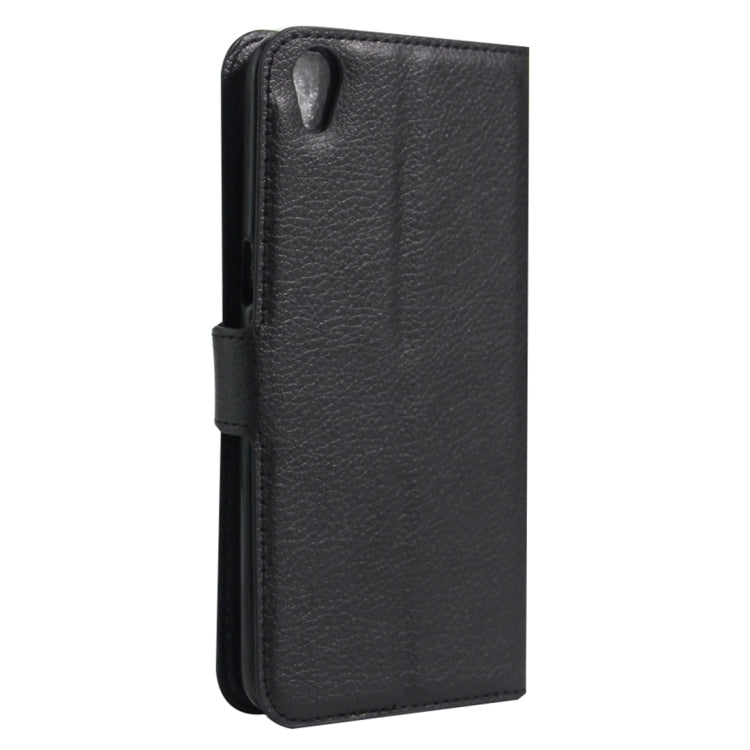 For OPPO A37 Litchi Texture Horizontal Flip Leather Case with Holder & Card Slots & Wallet