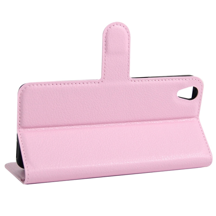 For OPPO A37 Litchi Texture Horizontal Flip Leather Case with Holder & Card Slots & Wallet