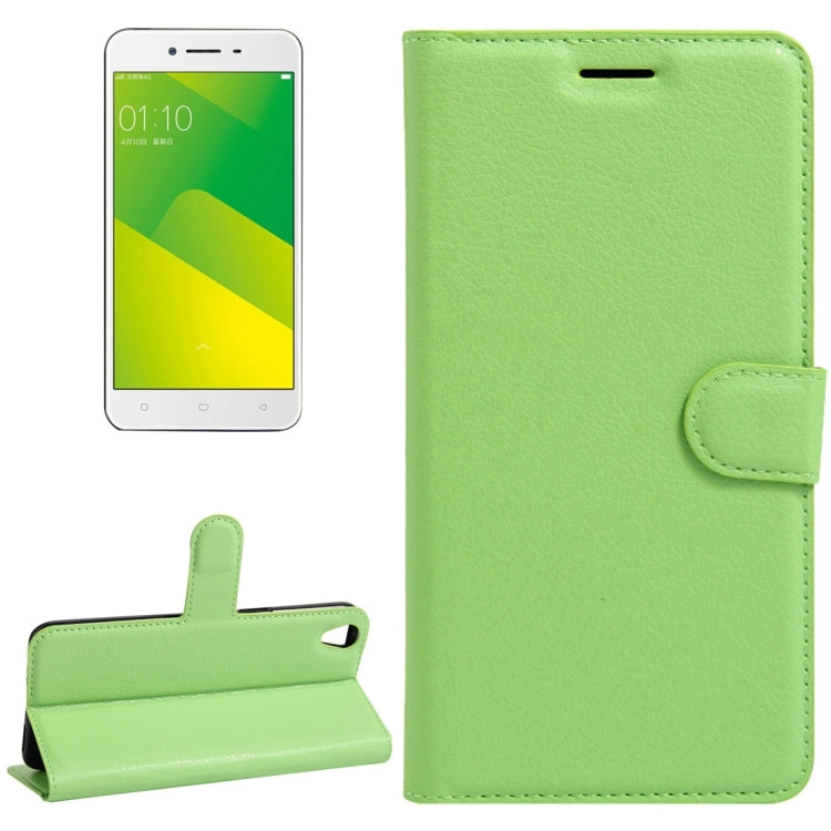For OPPO A37 Litchi Texture Horizontal Flip Leather Case with Holder & Card Slots & Wallet