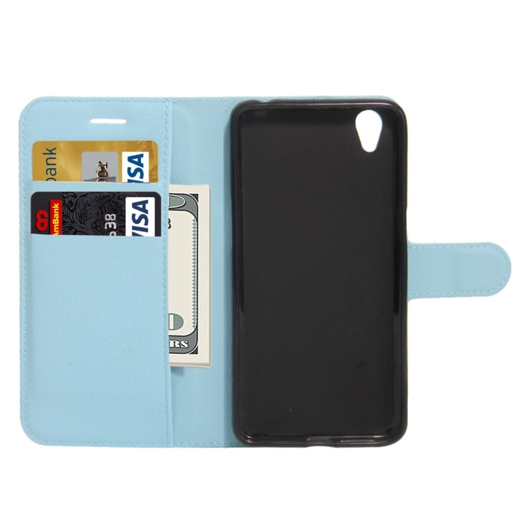 For OPPO A37 Litchi Texture Horizontal Flip Leather Case with Holder & Card Slots & Wallet