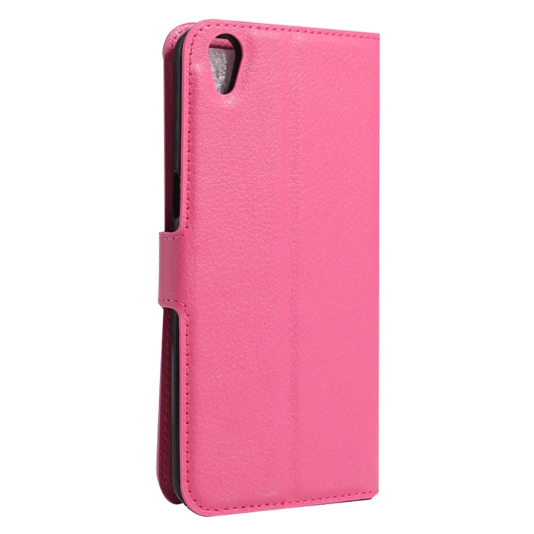 For OPPO A37 Litchi Texture Horizontal Flip Leather Case with Holder & Card Slots & Wallet