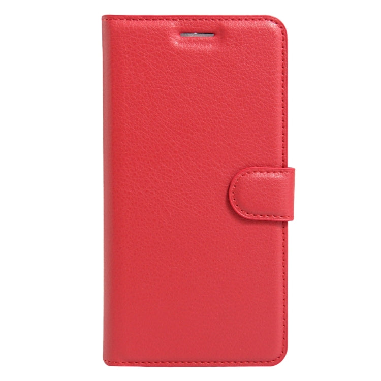 For OPPO A37 Litchi Texture Horizontal Flip Leather Case with Holder & Card Slots & Wallet
