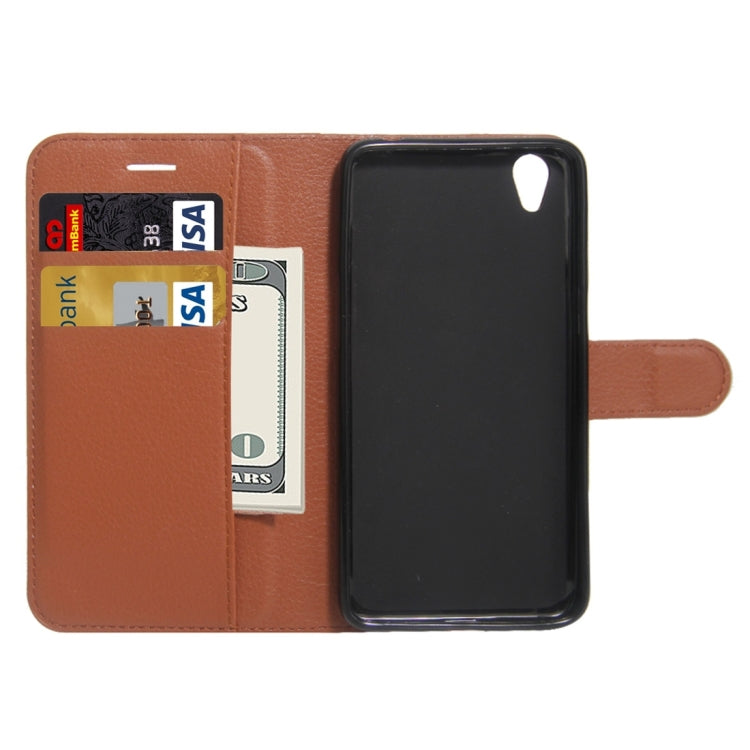 For OPPO A37 Litchi Texture Horizontal Flip Leather Case with Holder & Card Slots & Wallet