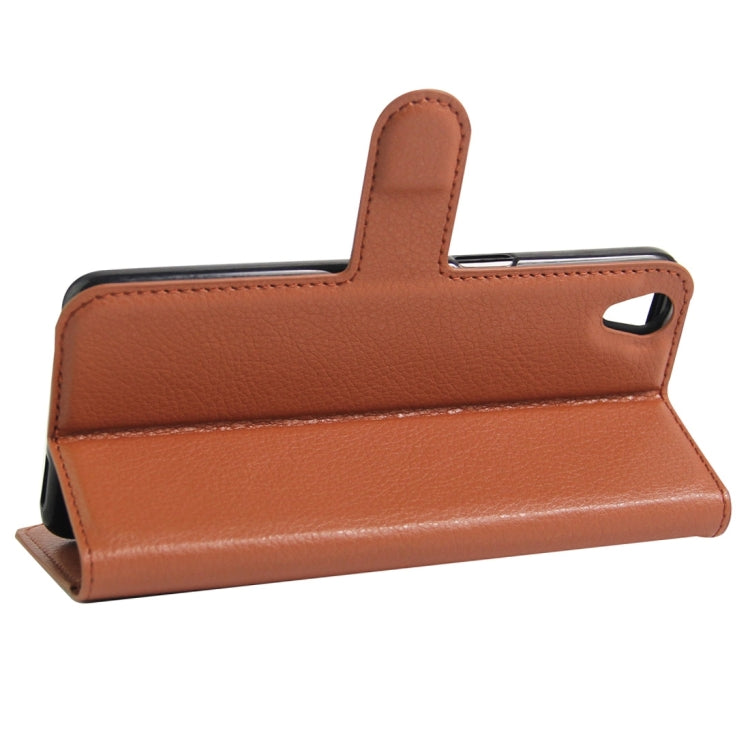 For OPPO A37 Litchi Texture Horizontal Flip Leather Case with Holder & Card Slots & Wallet