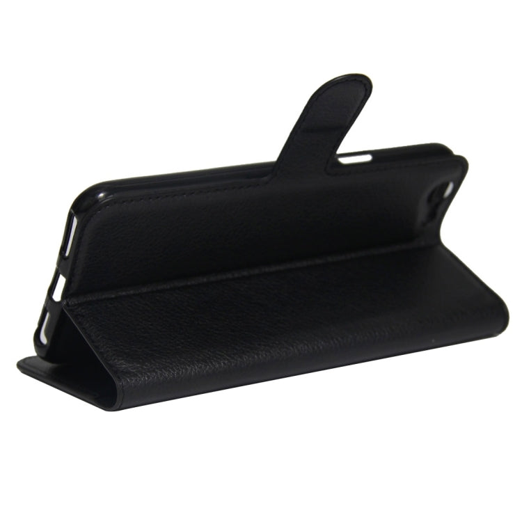 For OPPO A59 Litchi Texture Horizontal Flip Leather Case with Holder & Card Slots & Wallet