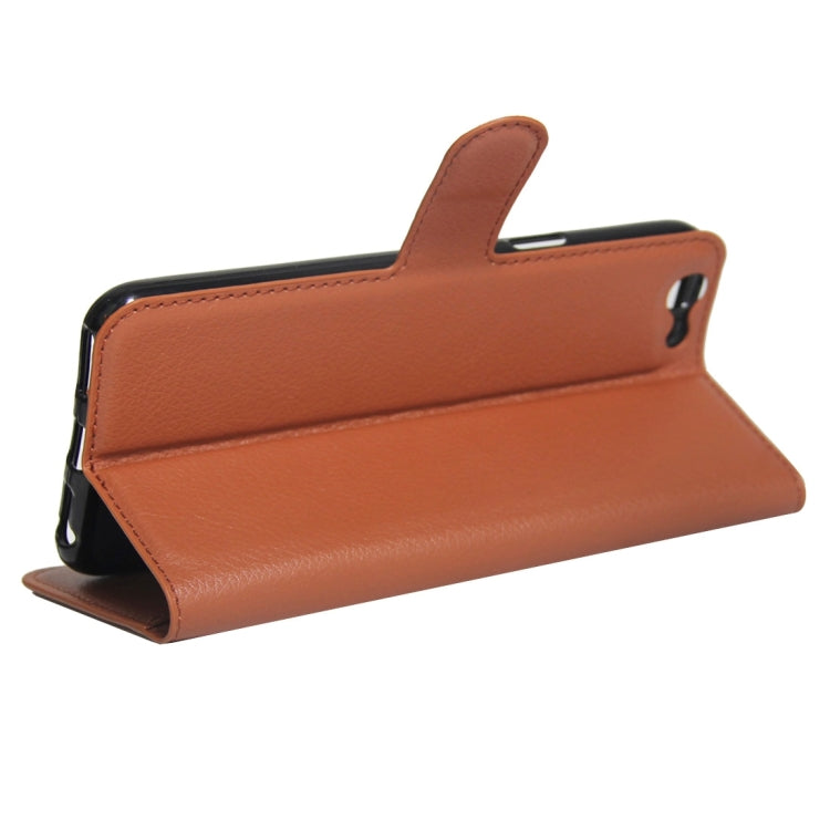 For OPPO A59 Litchi Texture Horizontal Flip Leather Case with Holder & Card Slots & Wallet