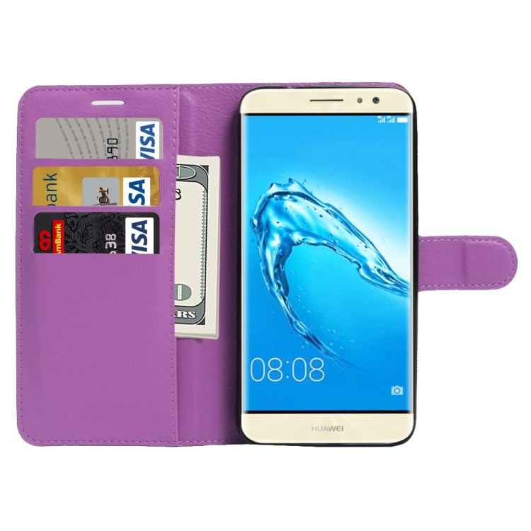 For Huawei Maimang 5 Litchi Texture Horizontal Flip Leather Case with Holder & Card Slots & Wallet