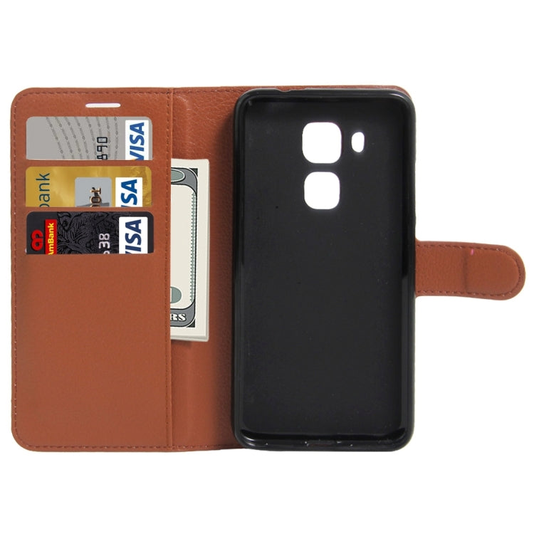 For Huawei Maimang 5 Litchi Texture Horizontal Flip Leather Case with Holder & Card Slots & Wallet