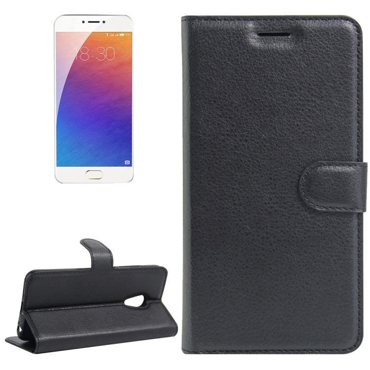 For Meizu M3E / Meilan E Litchi Texture Horizontal Flip Leather Case with Holder & Card Slots & Wallet