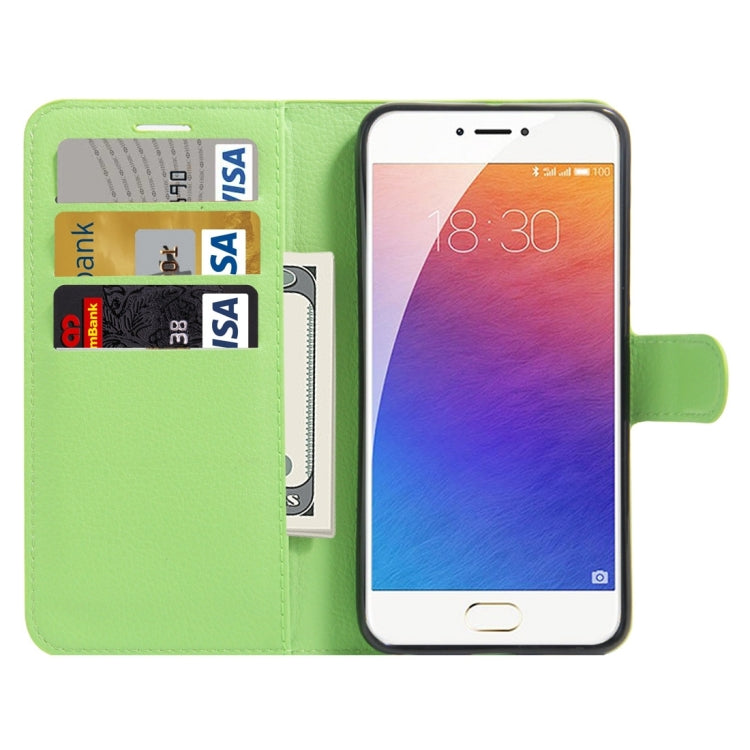 For Meizu M3E / Meilan E Litchi Texture Horizontal Flip Leather Case with Holder & Card Slots & Wallet
