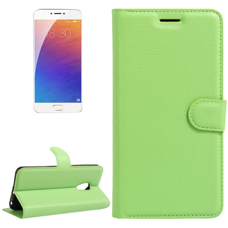 For Meizu M3E / Meilan E Litchi Texture Horizontal Flip Leather Case with Holder & Card Slots & Wallet